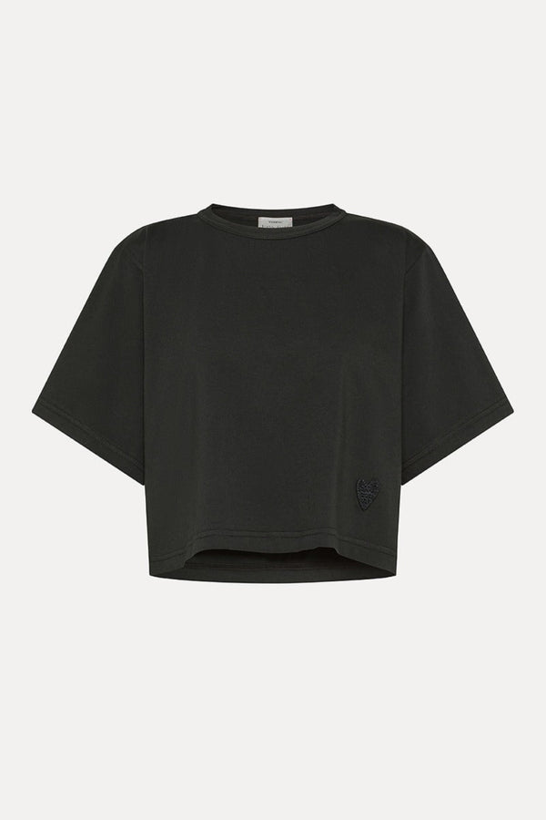Cropped Black T-Shirt
