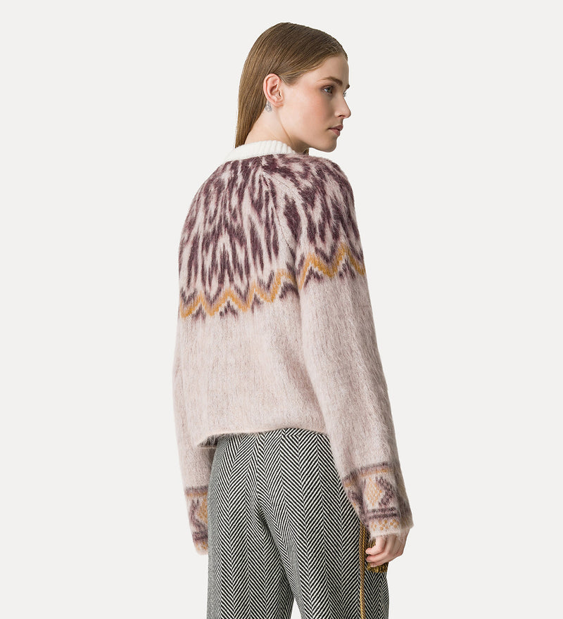 Baby Alpaca "Moiree" Fair Isle Jacquard