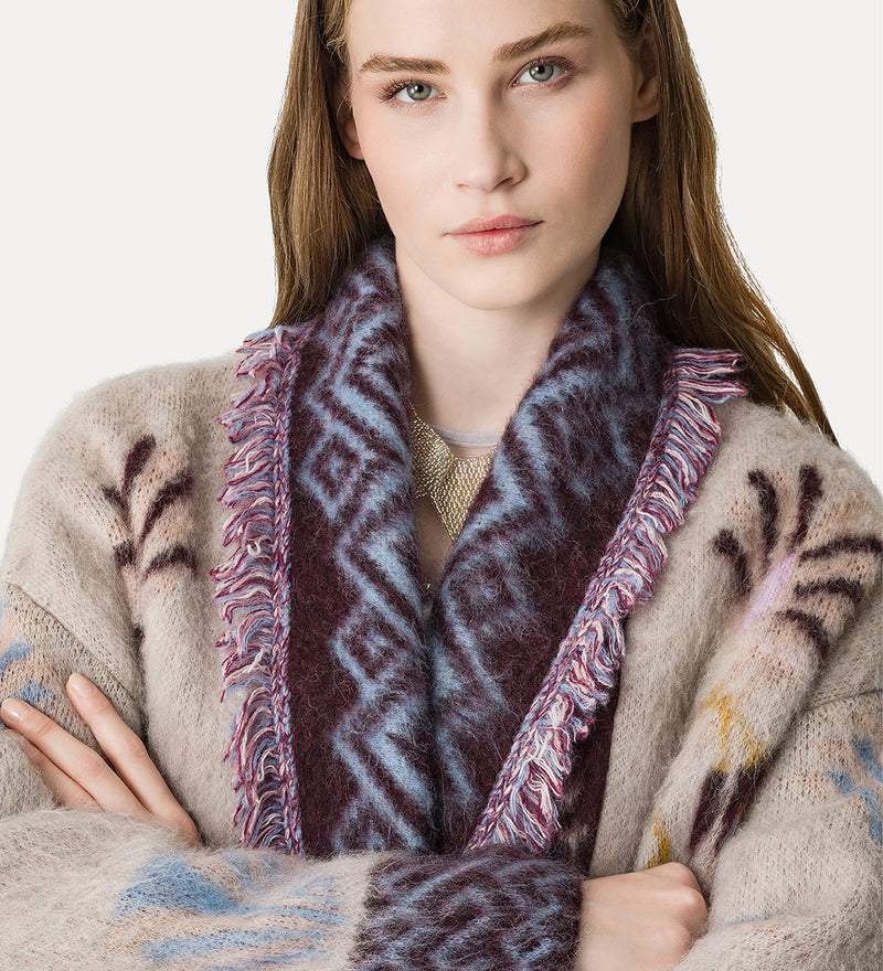 Baby Alpaca "Sogni" Jacquard Long