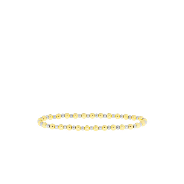 MARLYN SCHIFF Gold-Silver 3mm-4mm Brass Ball Bracelet JEWELRY