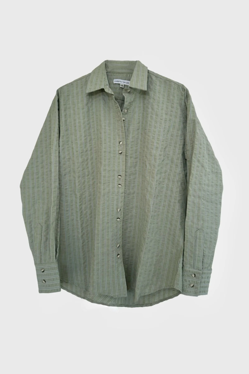 Lou Lou Shirt Puckered Green