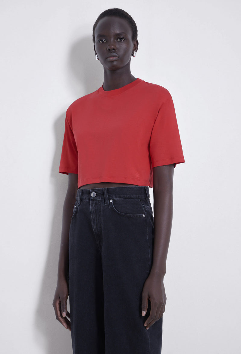 Gupo Cropped T-shirt Tomato