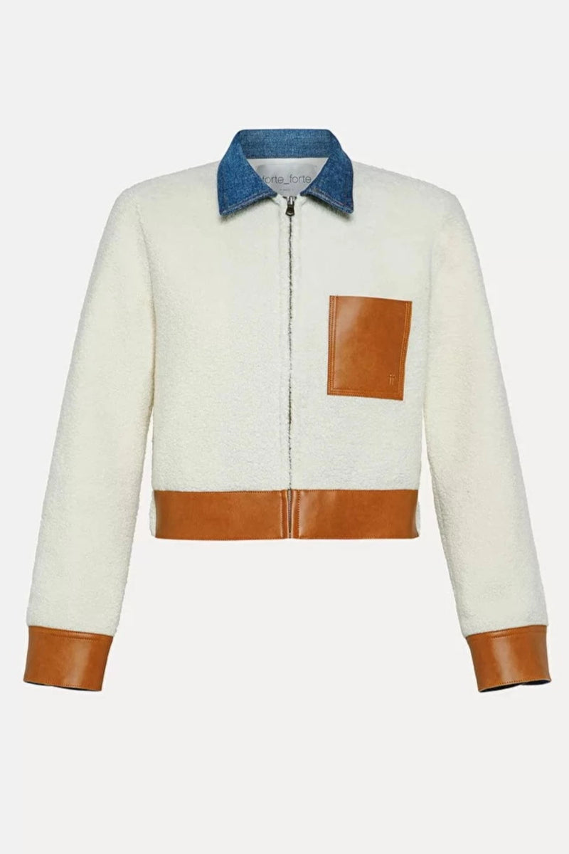 Dry Stone Denim and Wool Short Coat