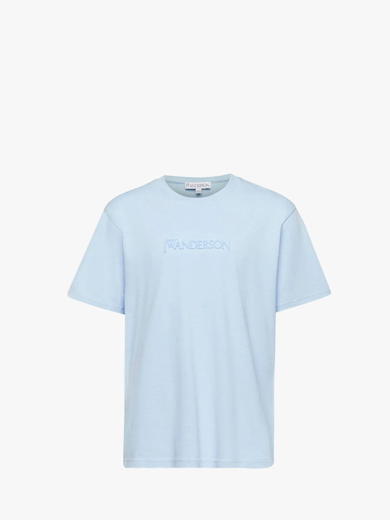 Logo Embroidery T-Shirt Pale Blue