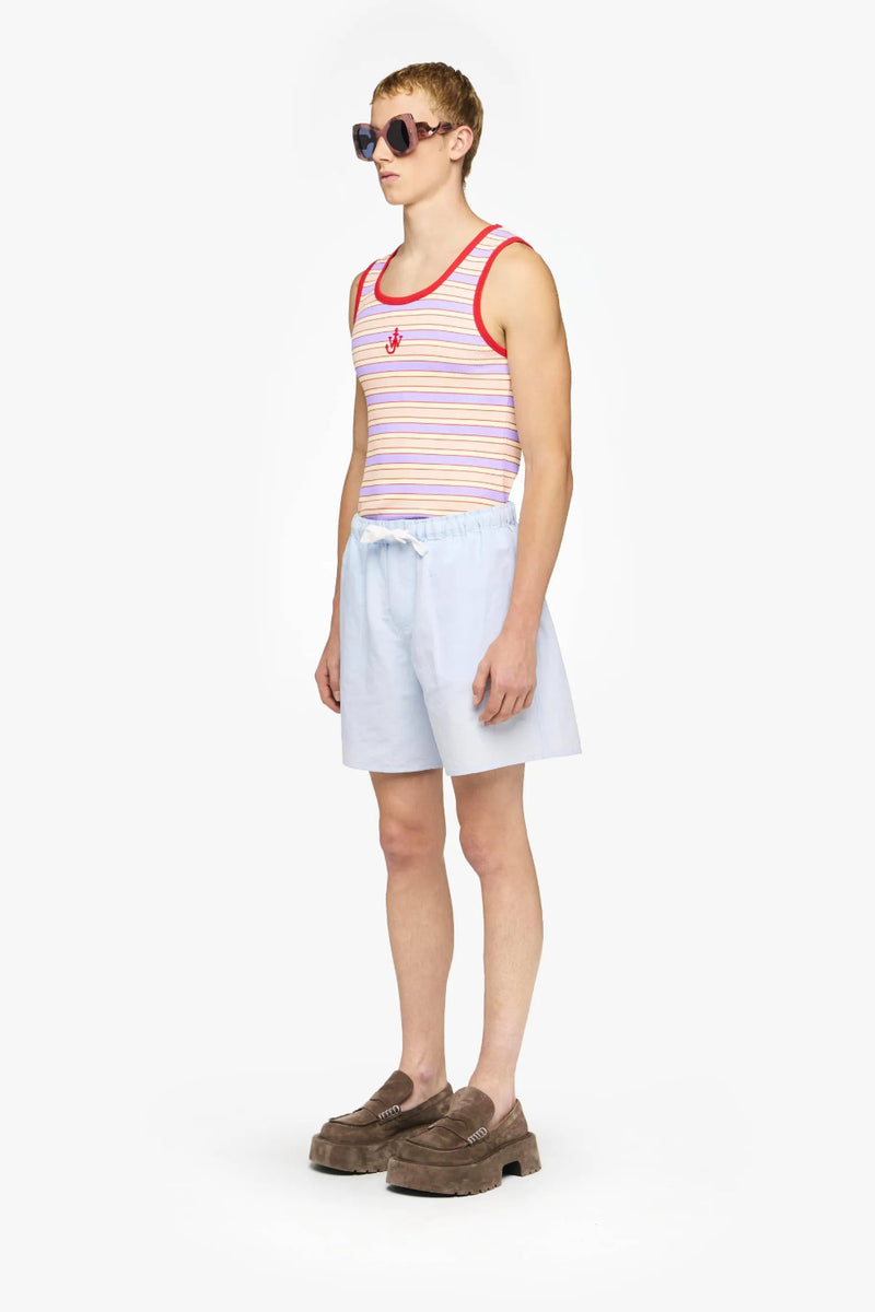 Drawstring Shorts Light Blue