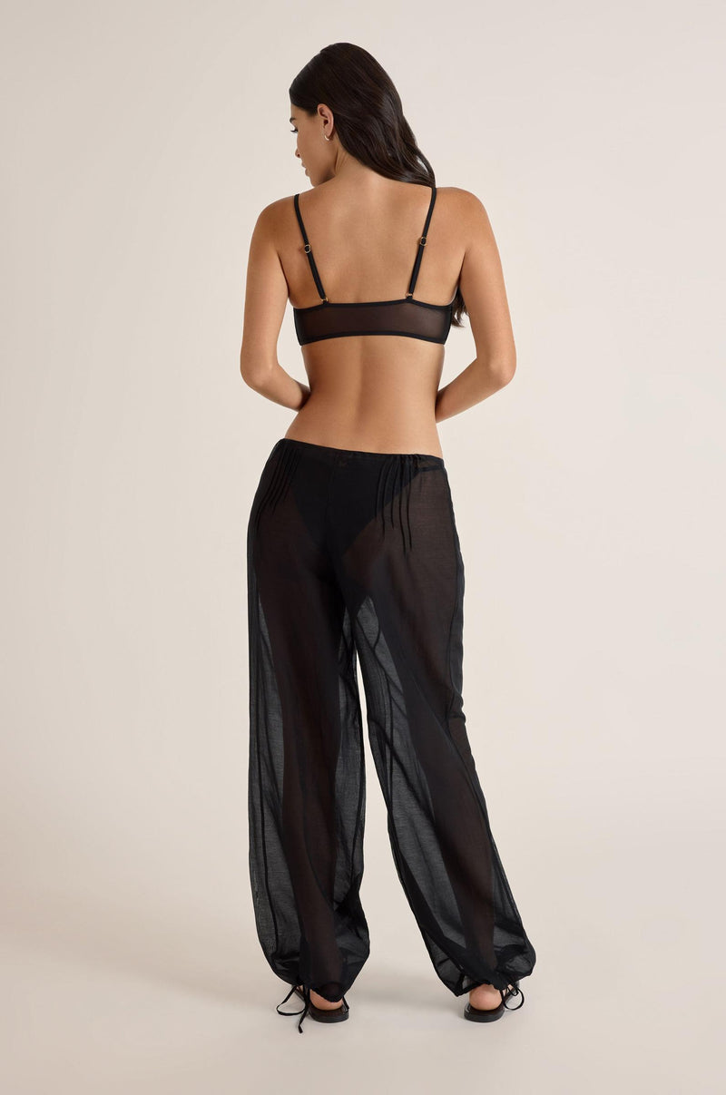 Pintuck Pant Black