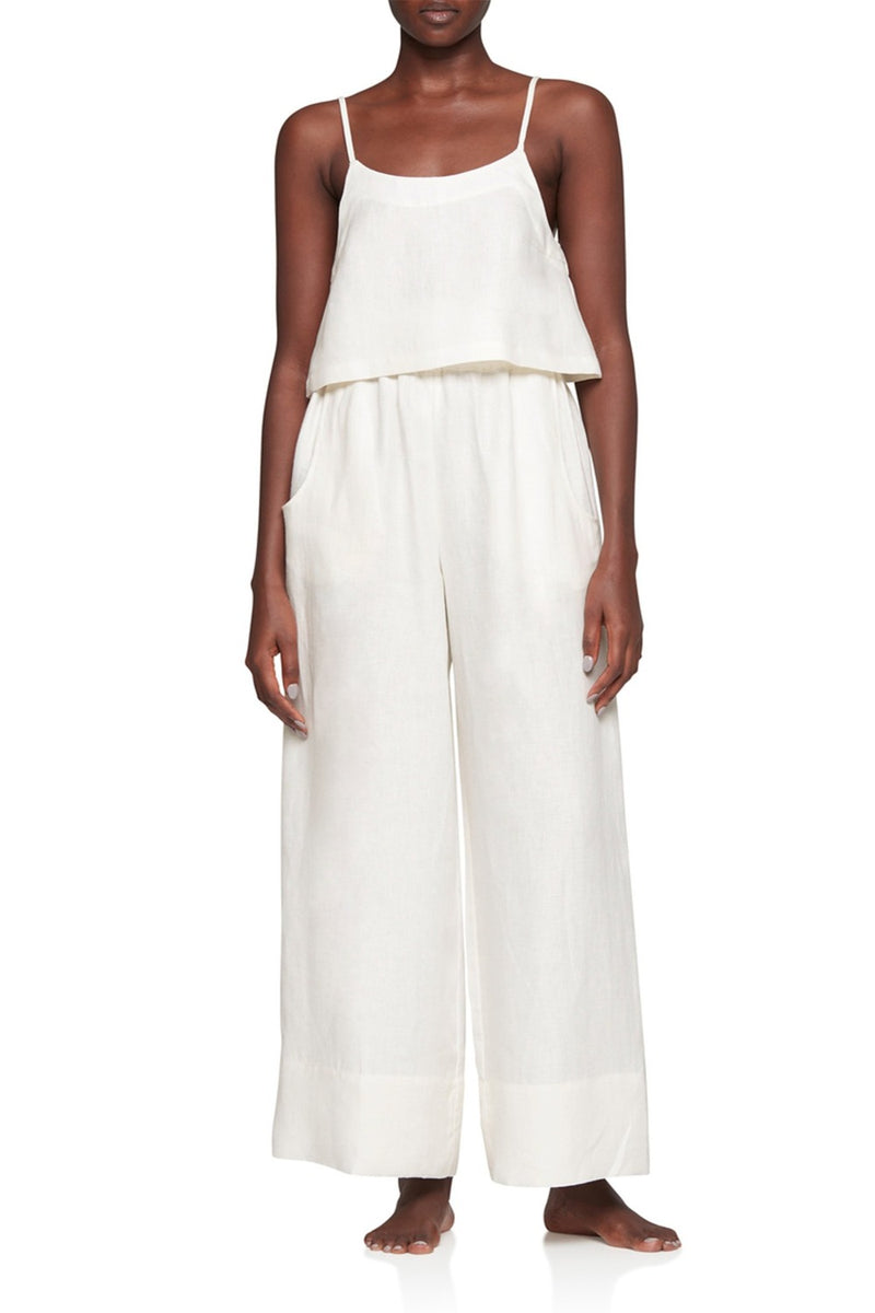 bondi born white universal pant high waisted pant wide leg