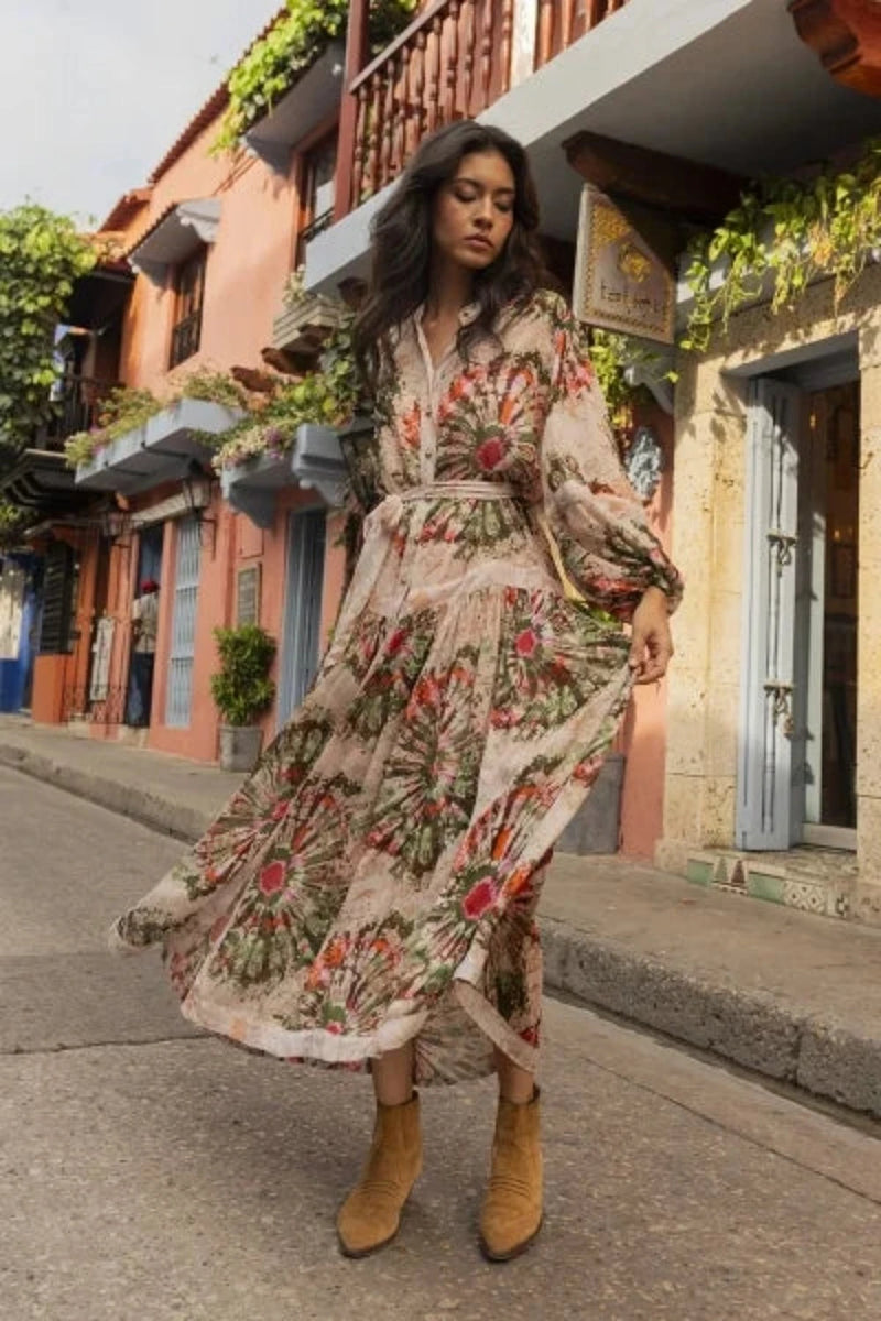 Juana LS Dress MISS JUNE WOMEN'S MAXI DRESSES CURIO FAENA MIAMI