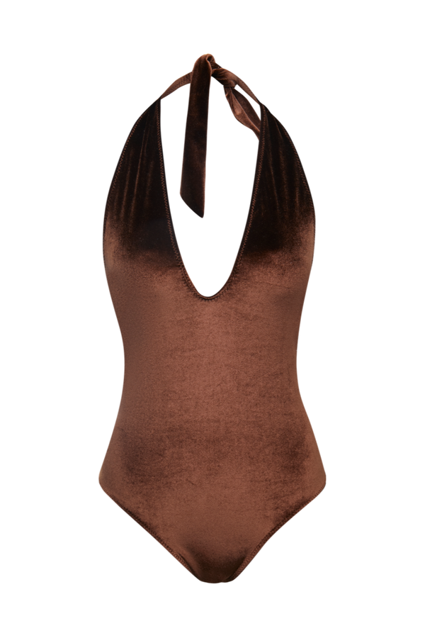 Cool Swimsuit Brown Velvet