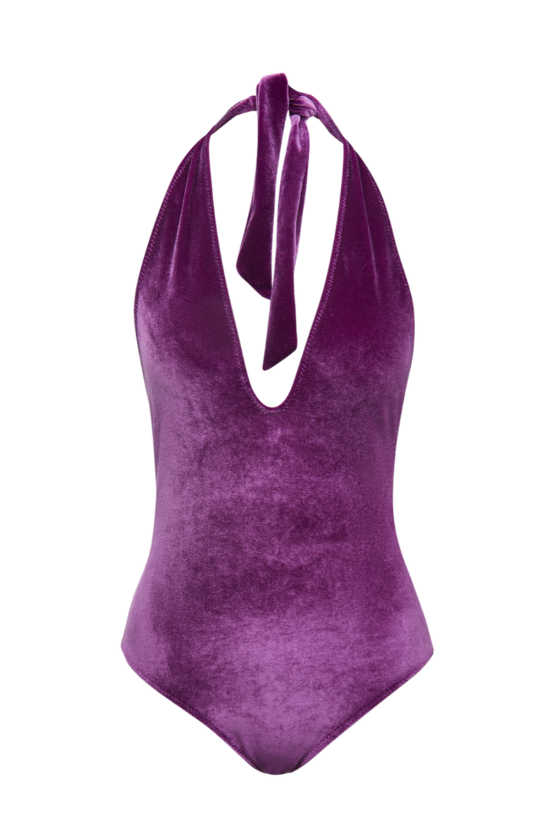 Cool Swimsuit Purple Velvet