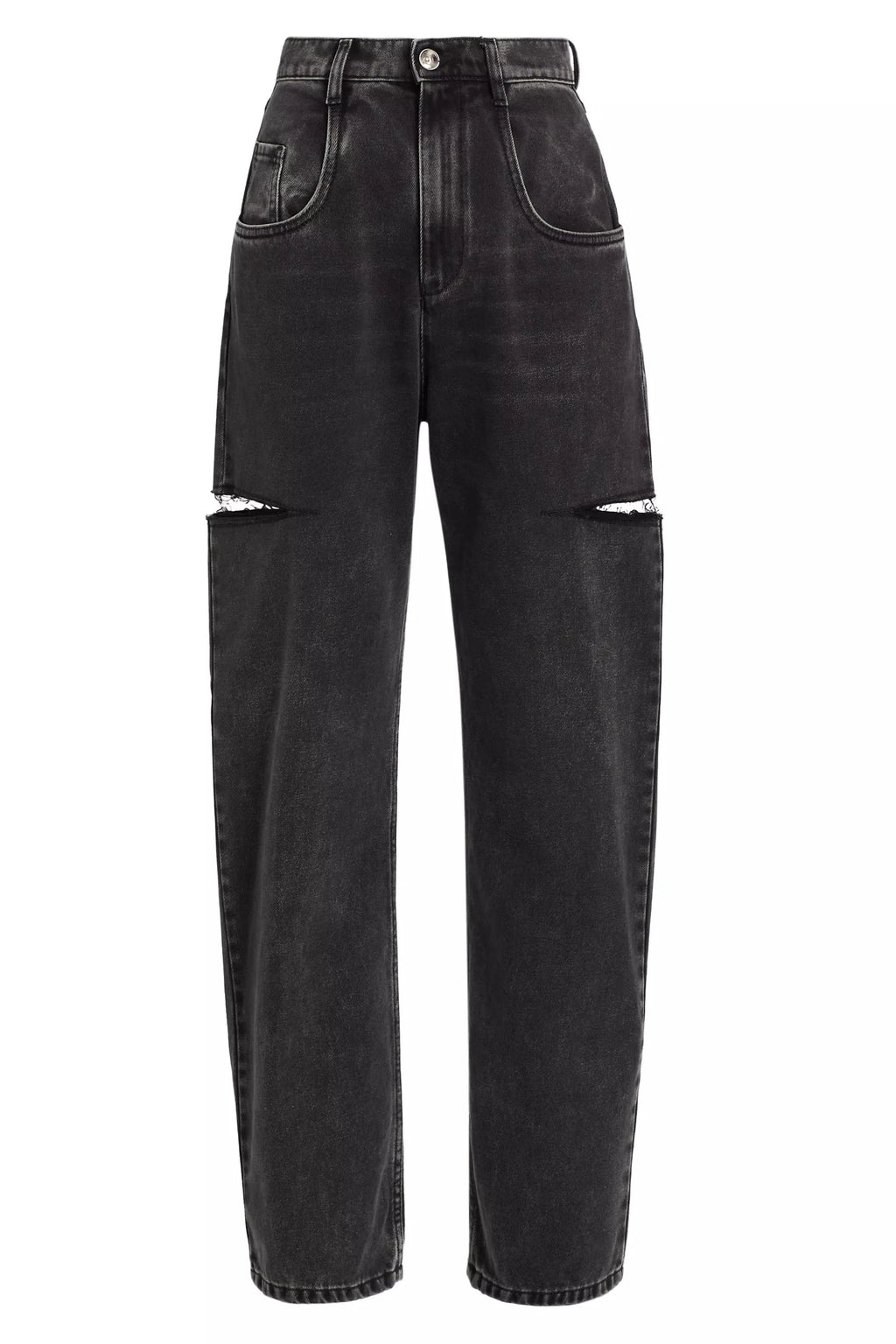 Denim Jeans with Slash Details Black – CURIO at Faena Bazaar