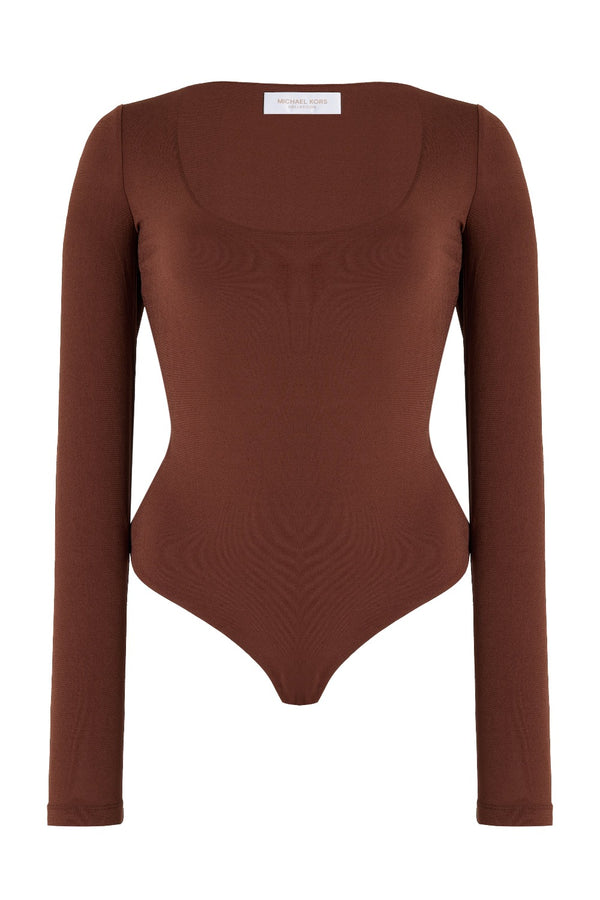 Tissue Jersey U Bodysuit Nutmeg
