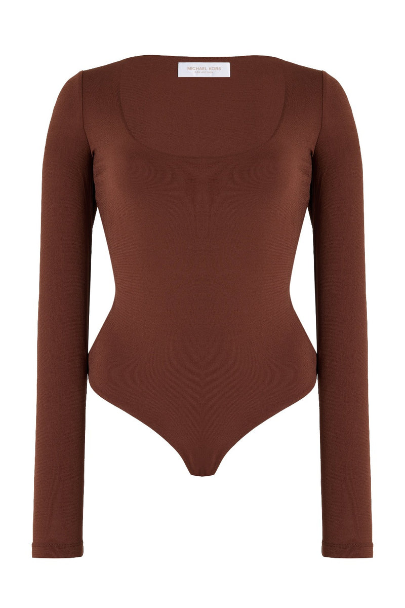 Tissue Jersey U Bodysuit Nutmeg