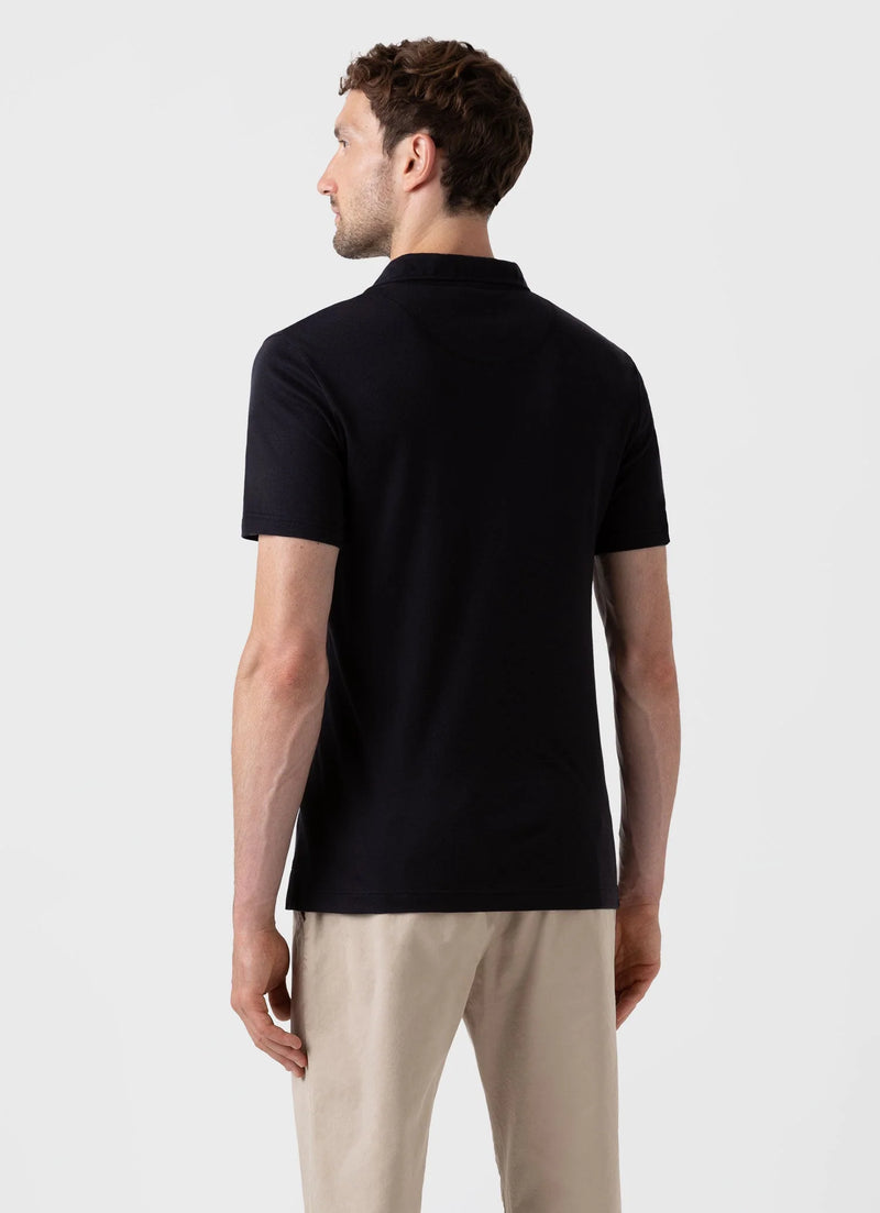 Sea Island SS Polo Shirt Black