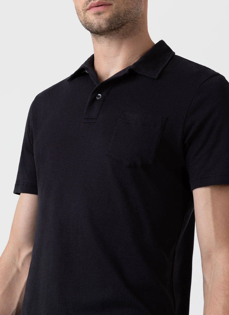Sea Island SS Polo Shirt Black