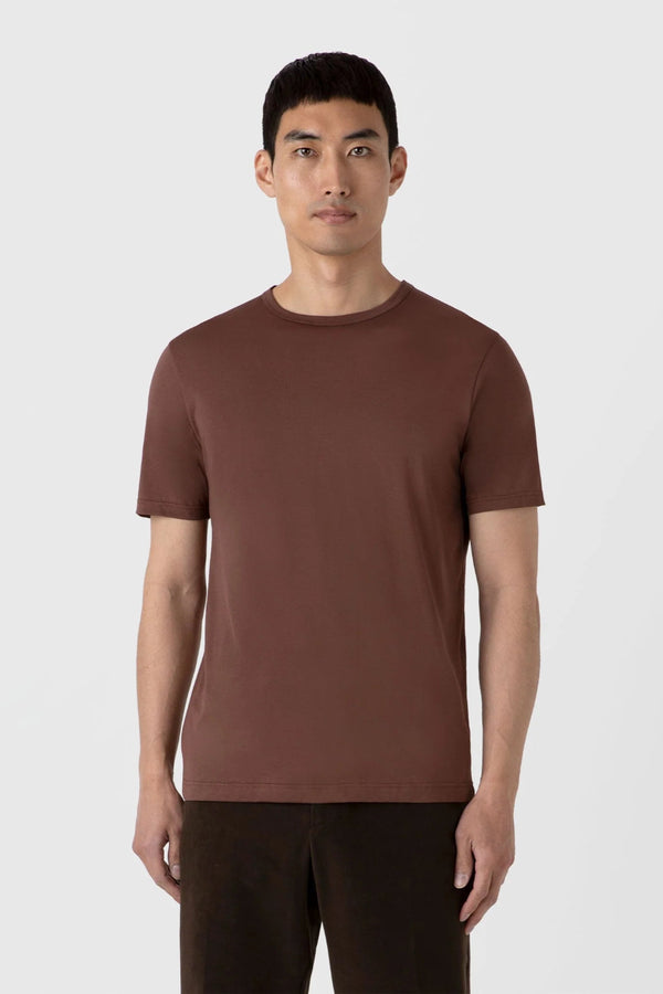 SS Crew Neck T shirt Cocoa Brown