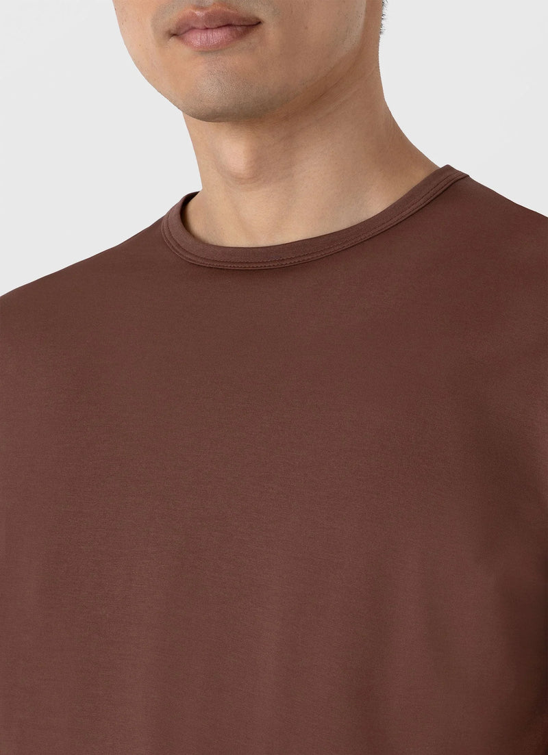 SS Crew Neck T shirt Cocoa Brown