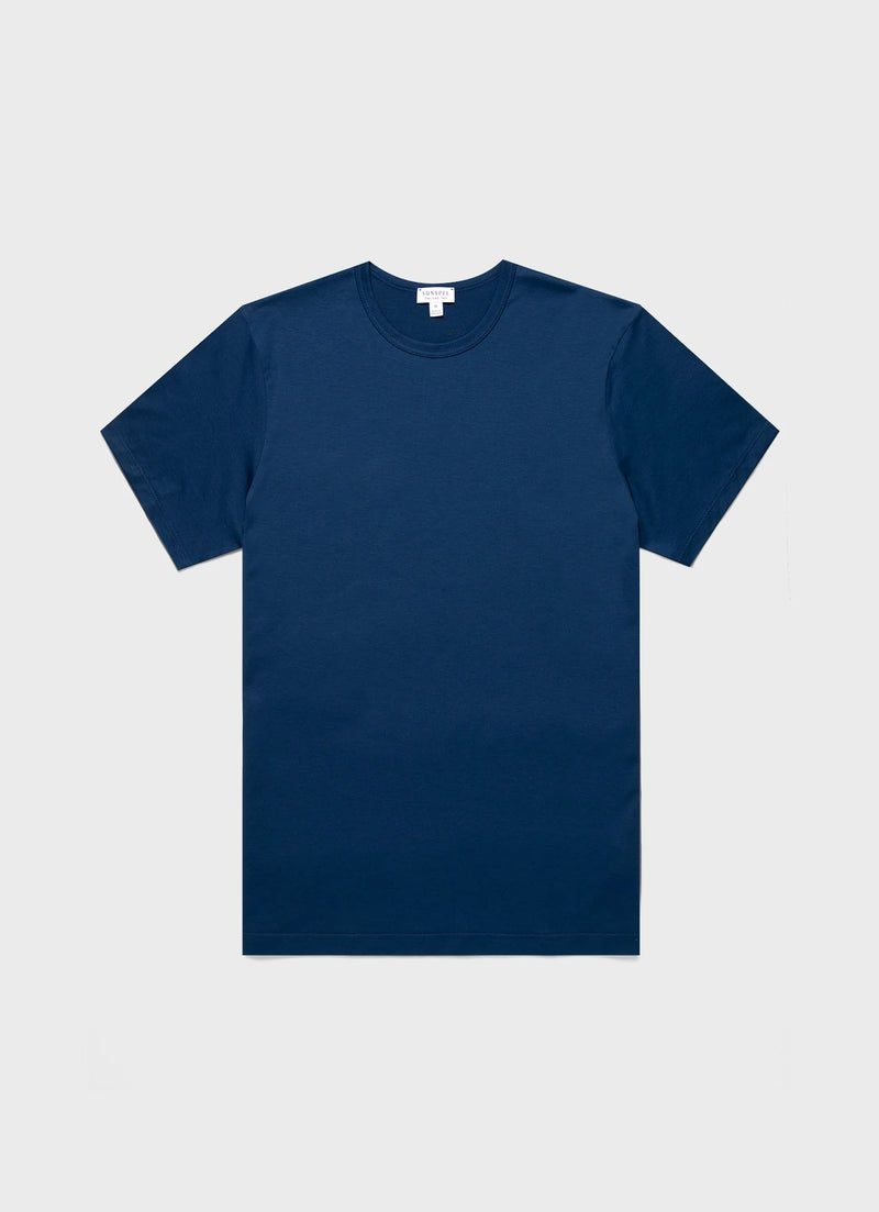 SS Crew Neck T shirt Naval Blue