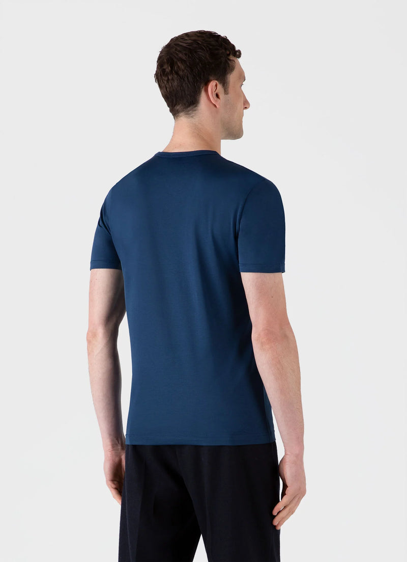 SS Crew Neck T shirt Naval Blue