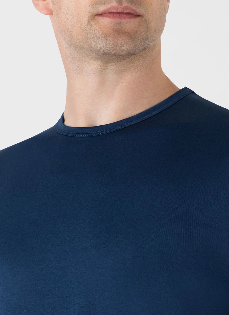 SS Crew Neck T shirt Naval Blue