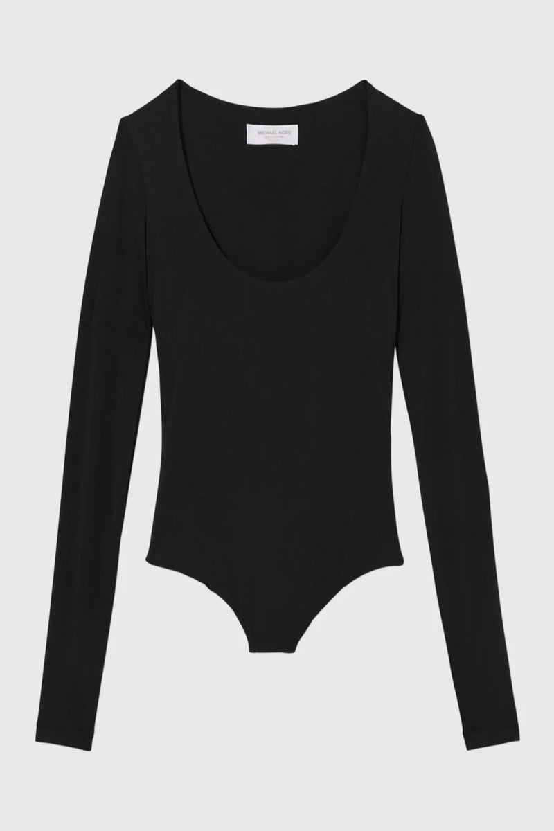 Tissue Jersey U Bodysuit Black