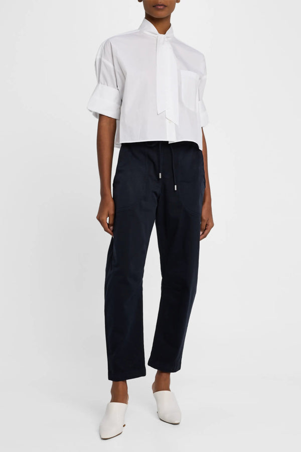 Next Ex Top with Tie White