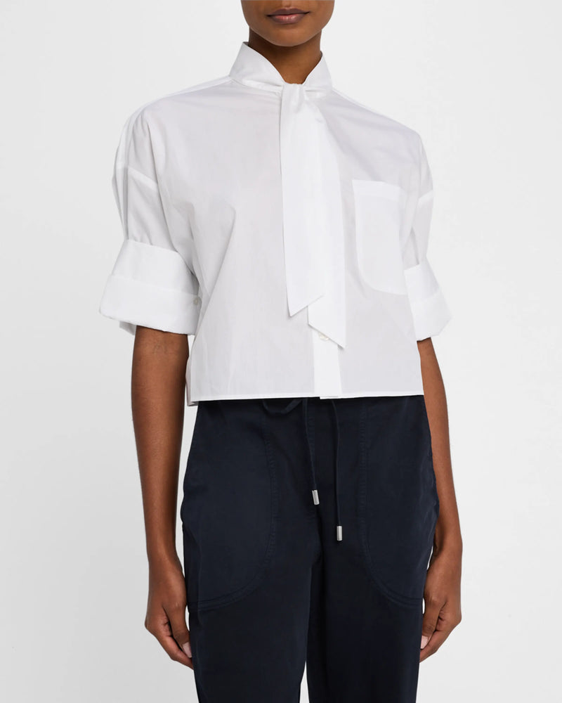 Next Ex Top with Tie White