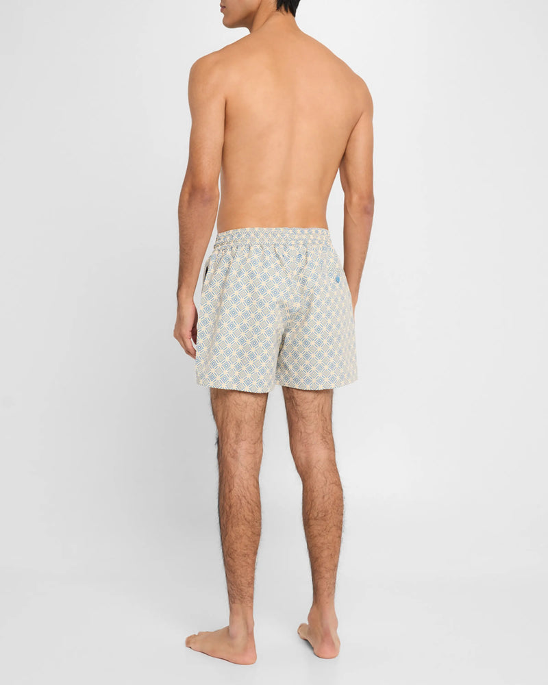 Sport Angora Trelica Print Swim Shorts
