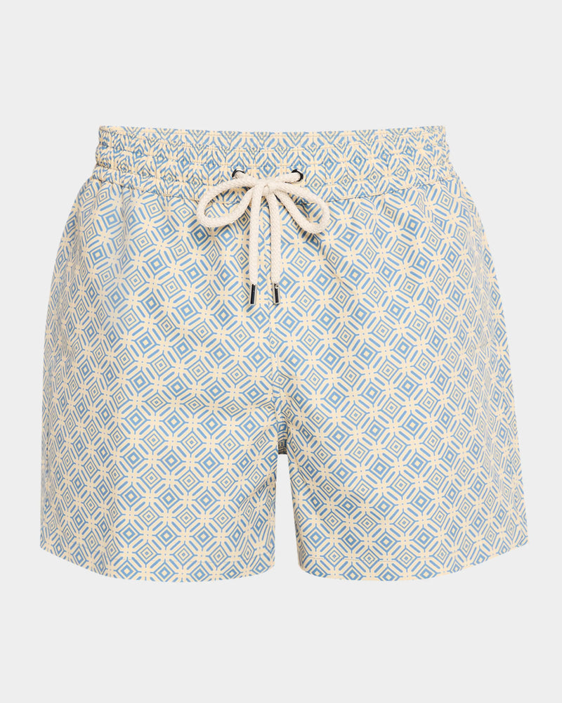 Sport Angora Trelica Print Swim Shorts