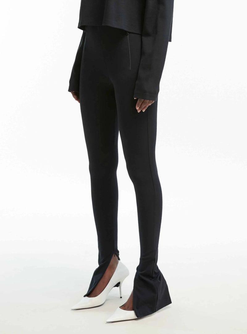 Side Zip Legging Black