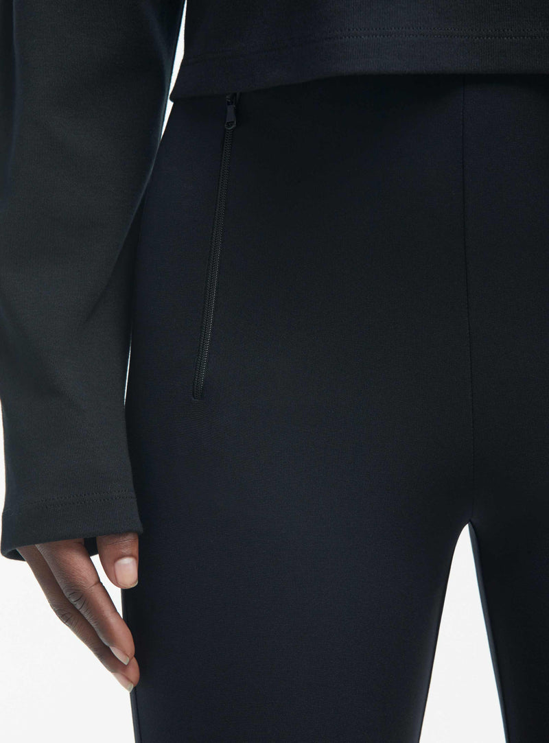 Side Zip Legging Black