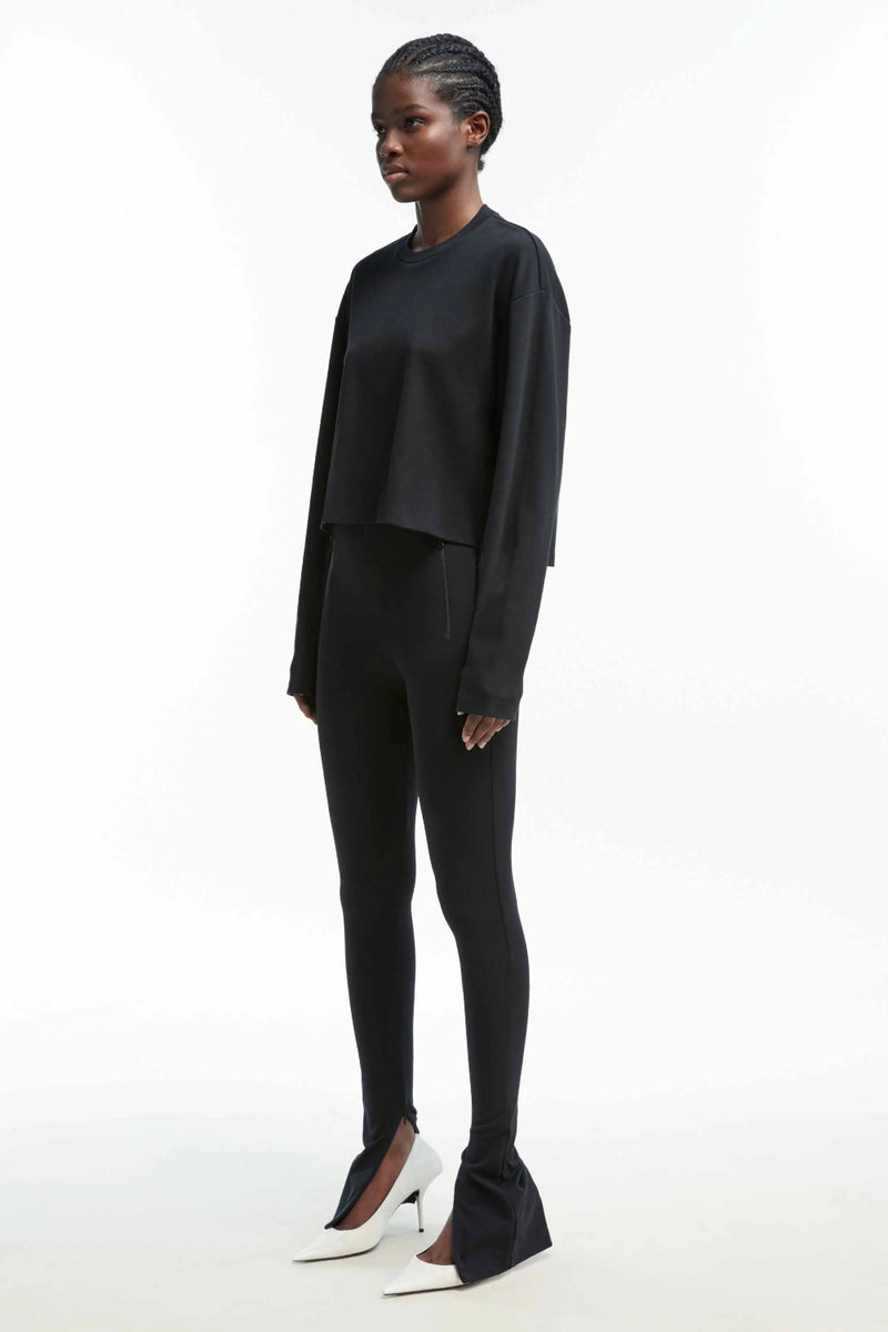 Side Zip Legging Black