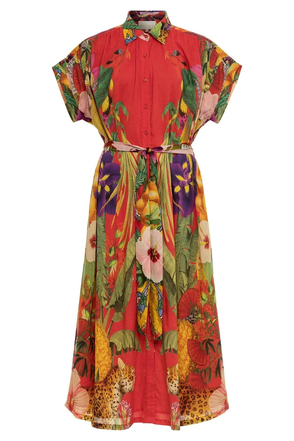 Valerie Kaftan Cuban Fauna Red