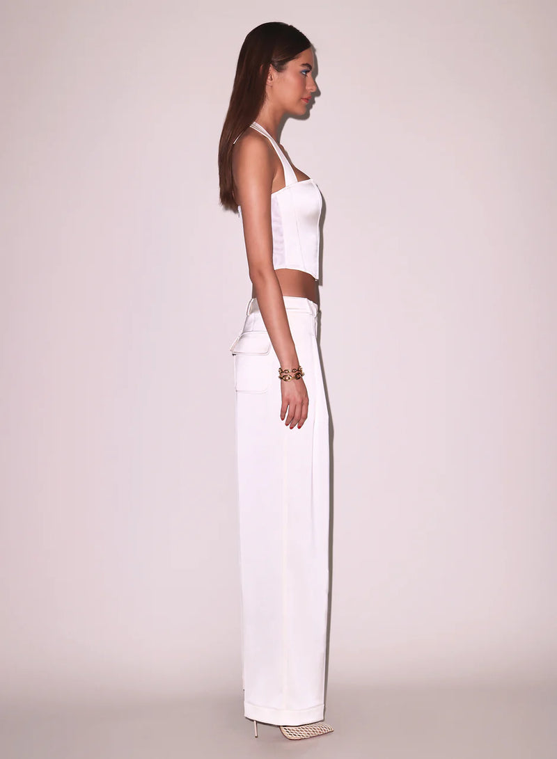 Vanilla Satin Relaxed Pant