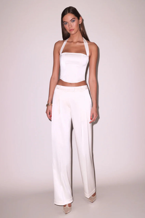 Vanilla Satin Relaxed Pant