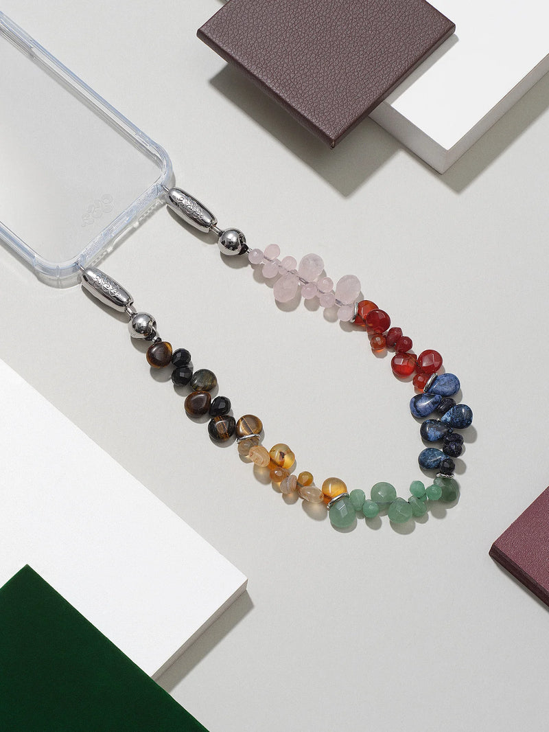 Linked Teardrop Gemstone Wristlet