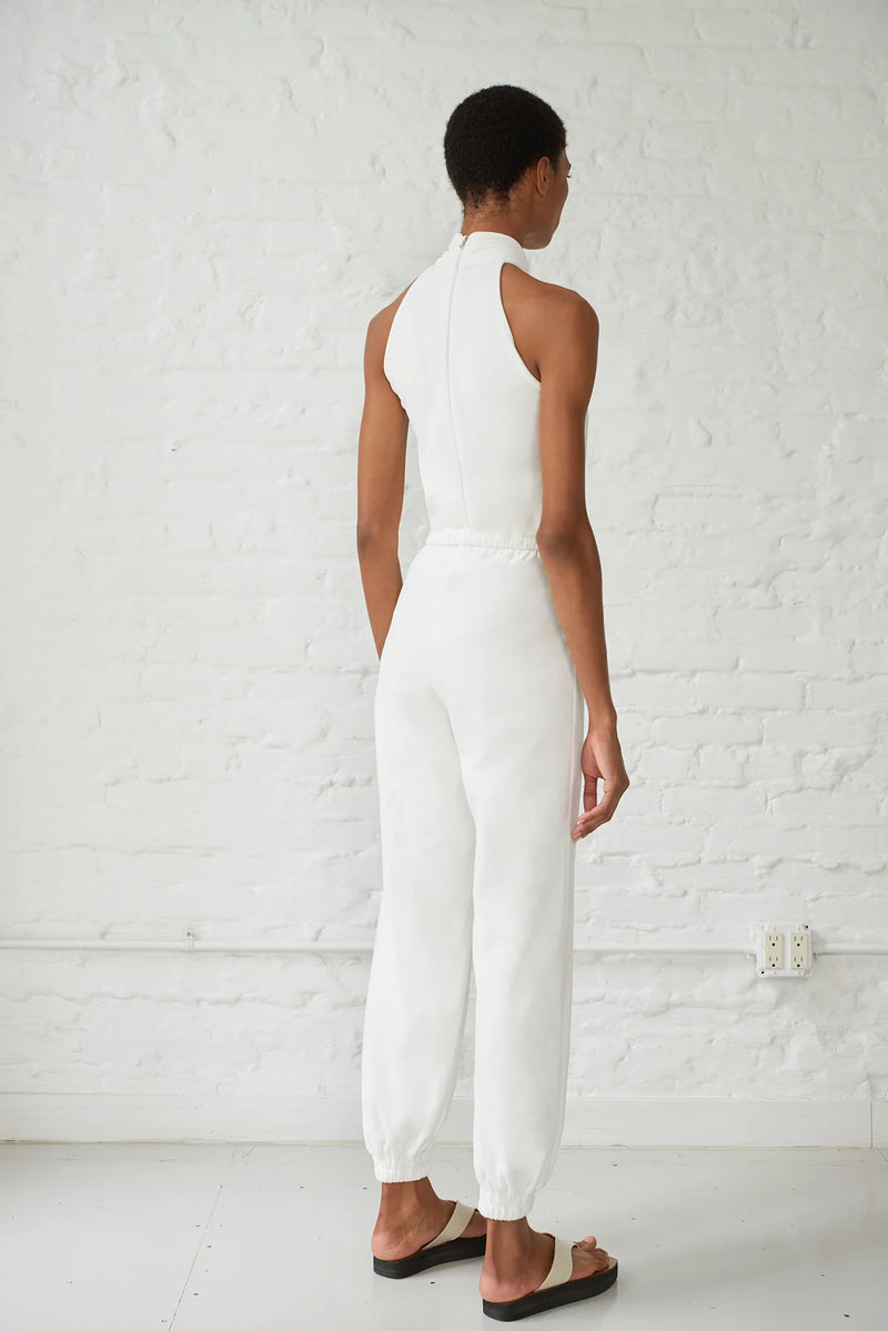 Yana Halter Neck Velour Jumpsuit