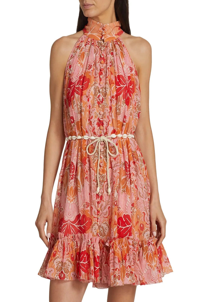 ZIMMERMANN Violet Halter Mini Dress WOMEN'S DRESSES