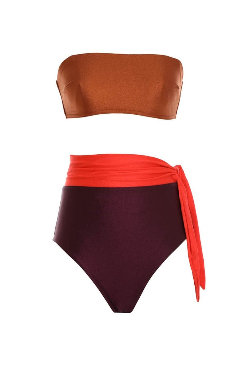 ZIMMERMANN Violet Color Block Bikini WOMEN'S SWIMWEAR