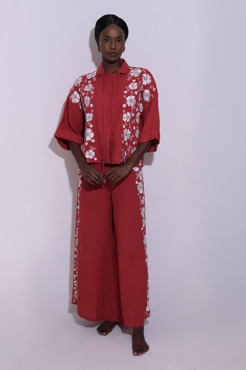 Flames Kimono Top