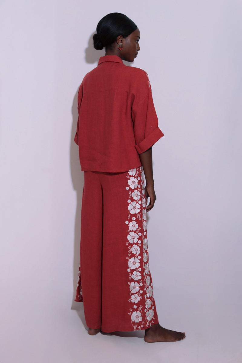 Flames Kimono Top
