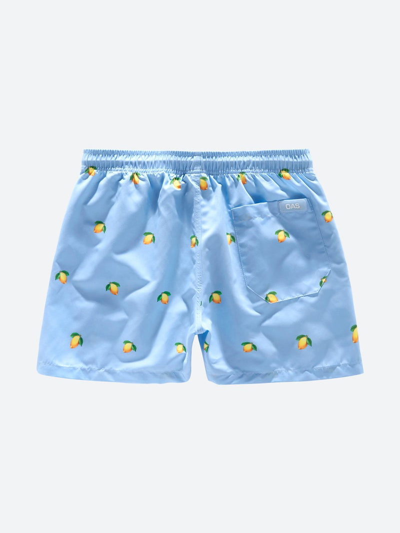 Blue Lemon Swim Trunk