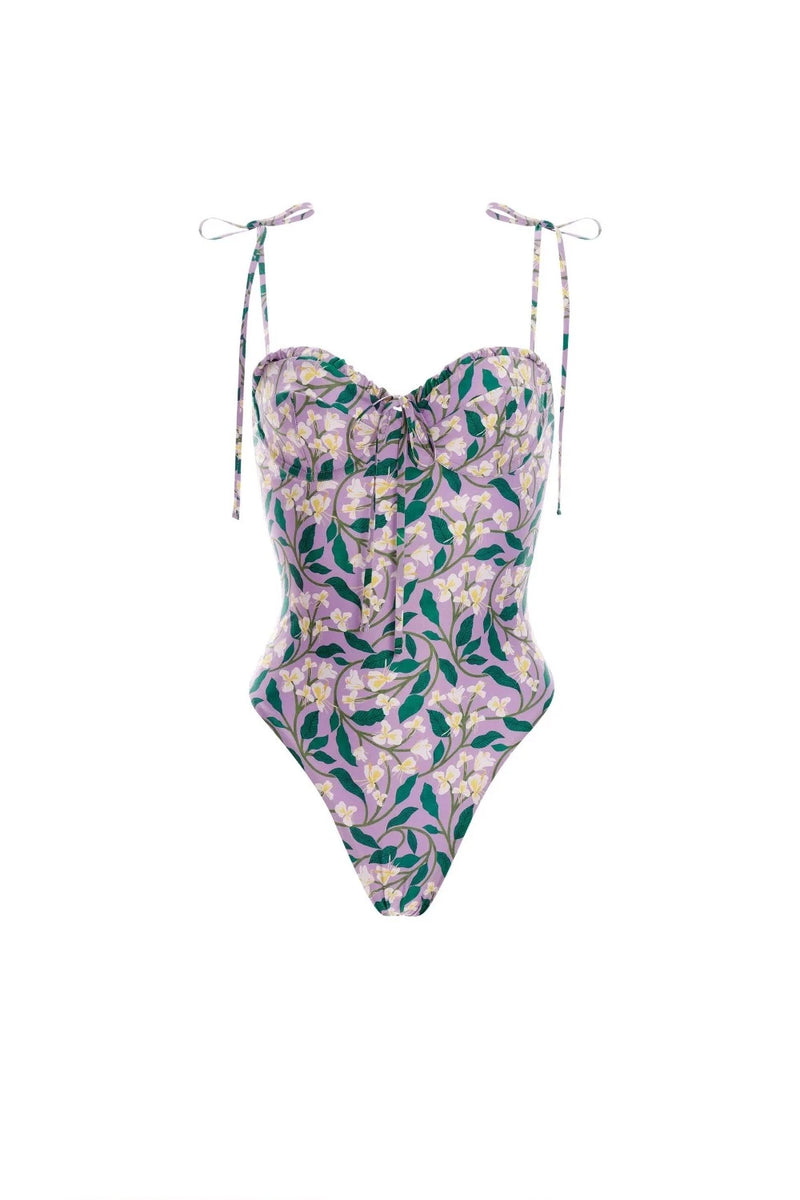 AGUA BY AGUA BENDITA Ebanos Dos Gardenias One-Piece WOMEN'S SWIMWEAR