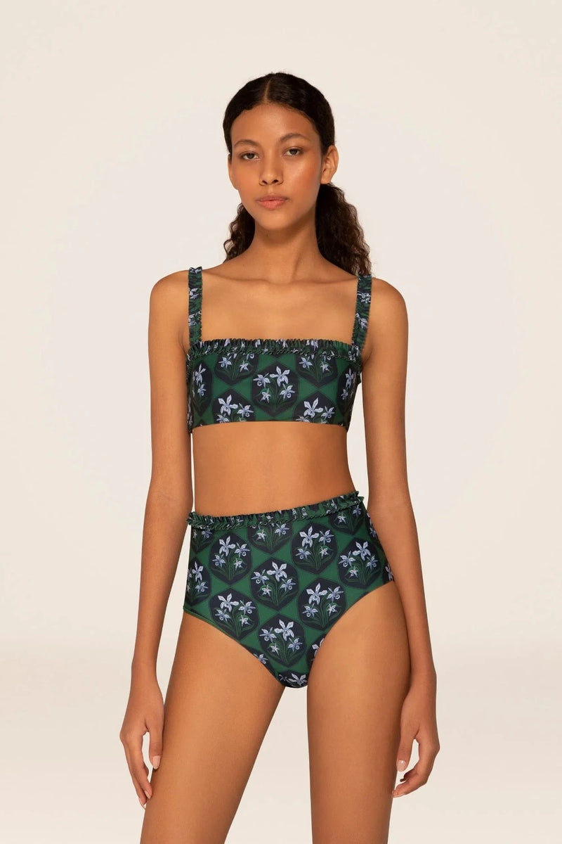 AGUA BY AGUA BENDITA Olmo Chan Chan Esmeralda Bikini Top WOMEN'S SWIMWEAR