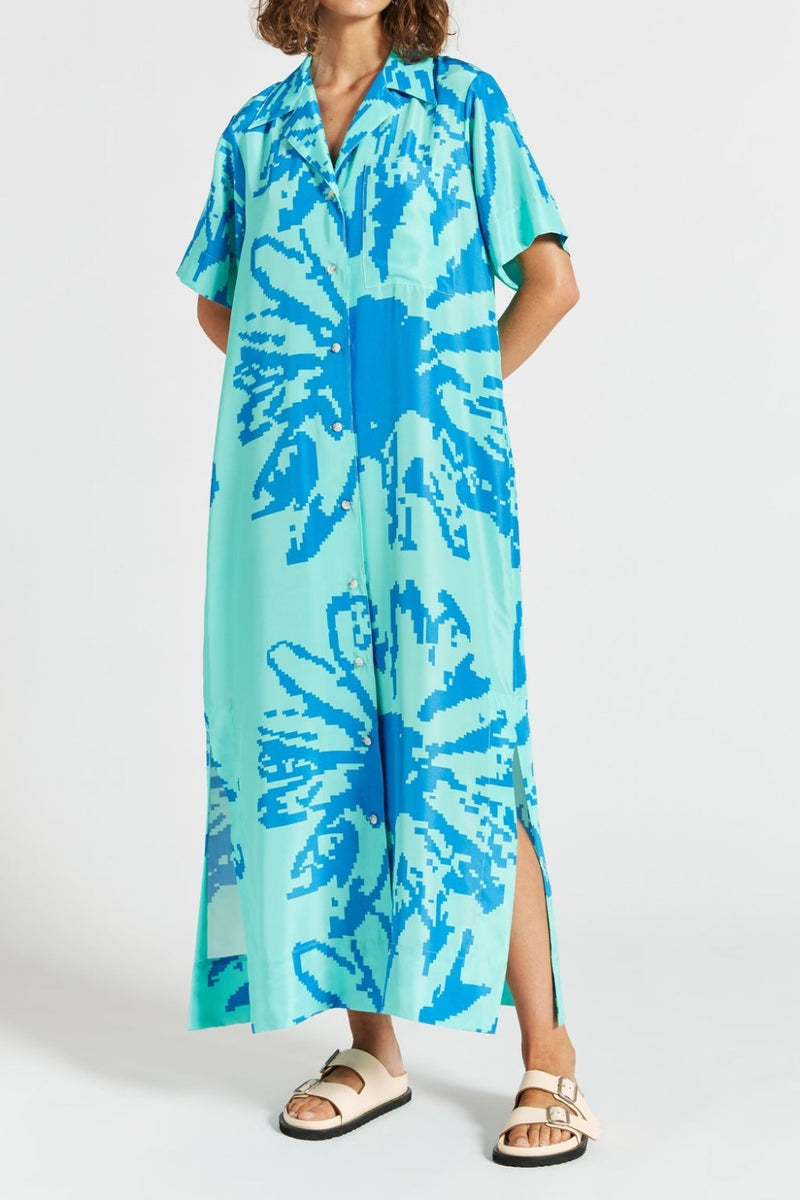 LEE MATHEWS Pixel Shirt Dress Final Sale CURIO FAENA MIAMI CURIO at Faena Bazaar