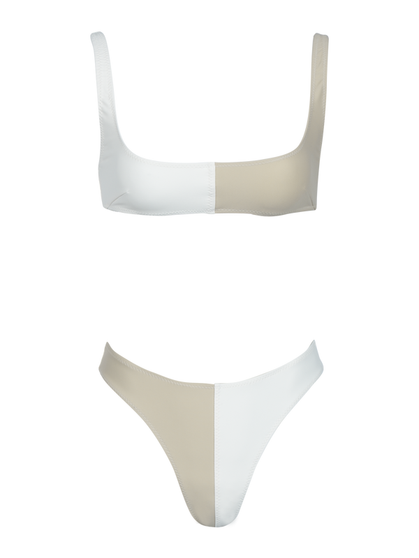 Anna High Cut Color Block Bikini