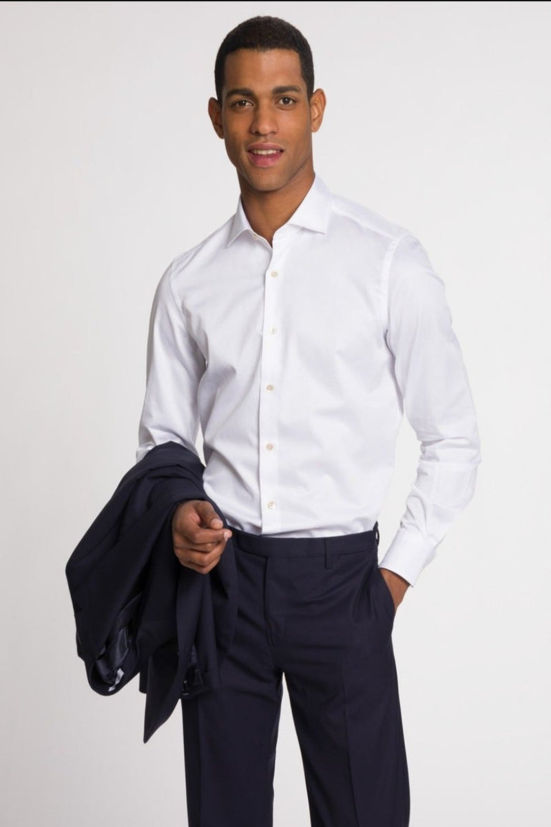 BOGLIOLI White Cotton Tailored Shirt MEN'S TOPS
