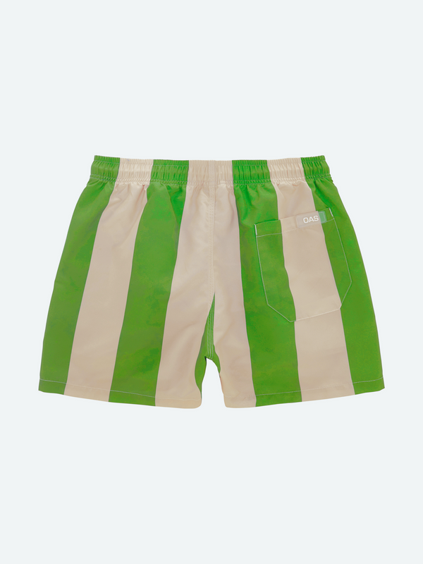 Emerald Stripe Swim Shorts