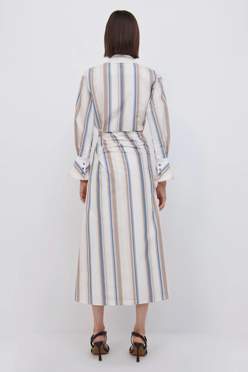 Marge Striped Midi Dress