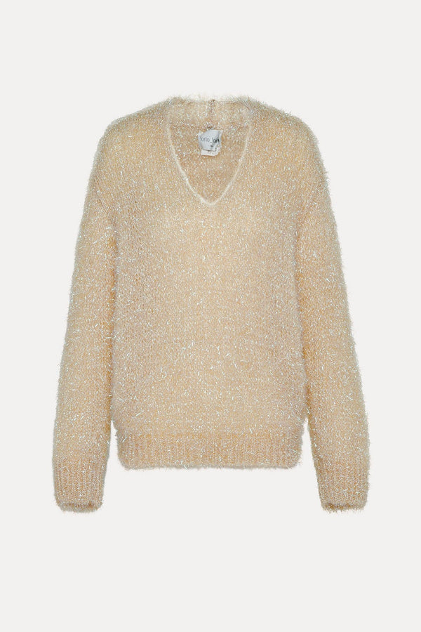 Sparkling V Neck Sweater